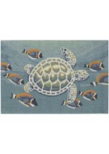 Trans Ocean Frontporch 4636 Blue Area Rugs